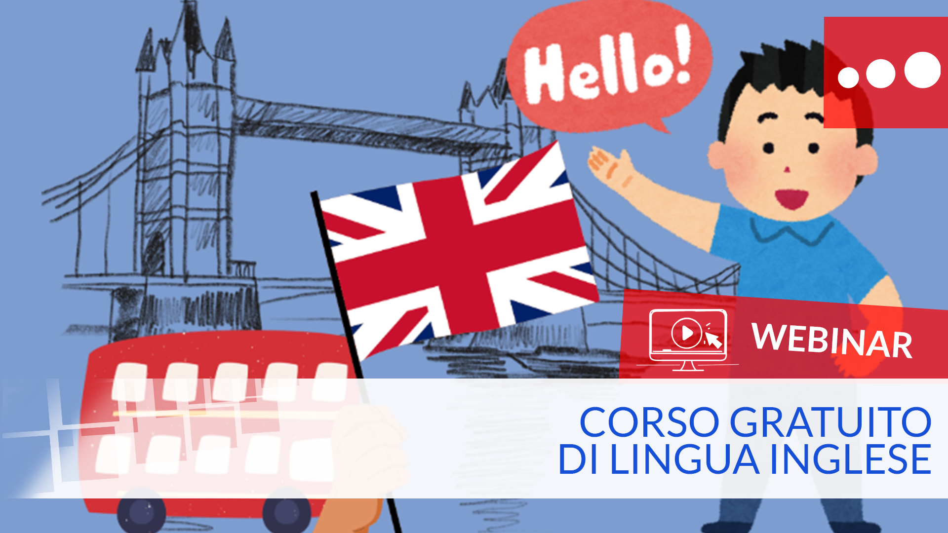 Corso gratuito di lingua inglese orario 14-18